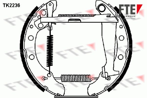 FTE Комплект тормозных колодок TK2236
