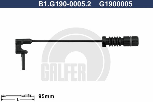 GALFER įspėjimo kontaktas, stabdžių trinkelių susidėvėjim B1.G190-0005.2