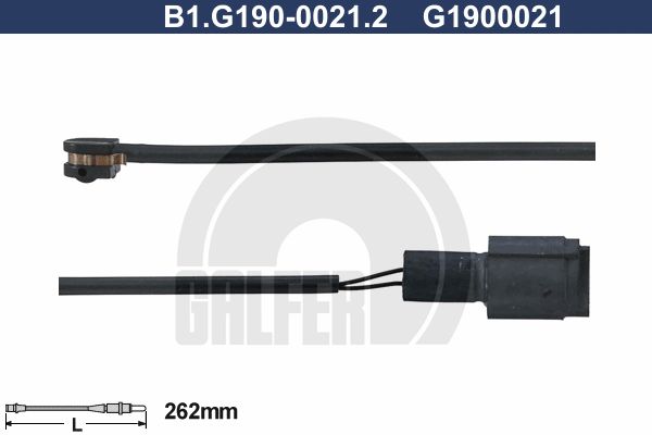 GALFER įspėjimo kontaktas, stabdžių trinkelių susidėvėjim B1.G190-0021.2