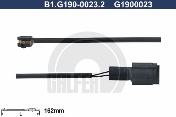 GALFER įspėjimo kontaktas, stabdžių trinkelių susidėvėjim B1.G190-0023.2