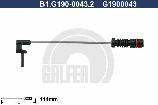 GALFER Сигнализатор, износ тормозных колодок B1.G190-0043.2
