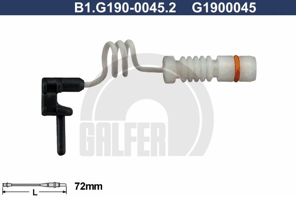 GALFER įspėjimo kontaktas, stabdžių trinkelių susidėvėjim B1.G190-0045.2