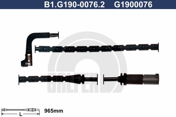 GALFER Сигнализатор, износ тормозных колодок B1.G190-0076.2