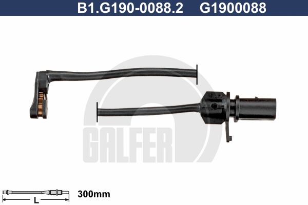 GALFER įspėjimo kontaktas, stabdžių trinkelių susidėvėjim B1.G190-0088.2