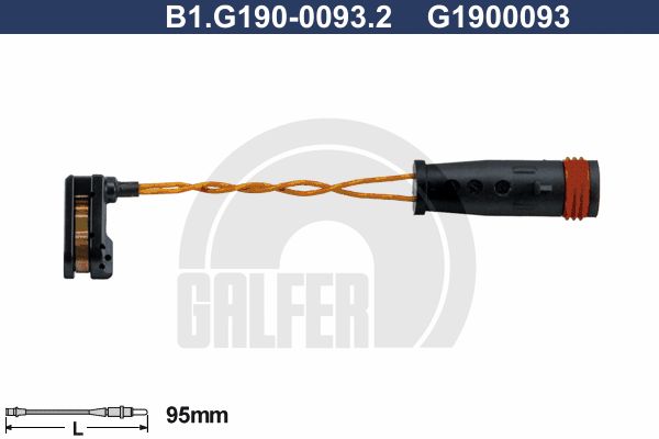 GALFER įspėjimo kontaktas, stabdžių trinkelių susidėvėjim B1.G190-0093.2