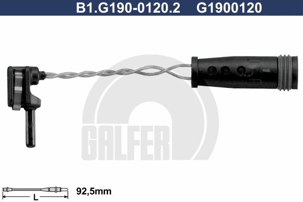 GALFER įspėjimo kontaktas, stabdžių trinkelių susidėvėjim B1.G190-0120.2