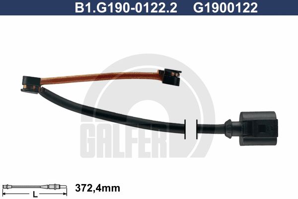 GALFER Сигнализатор, износ тормозных колодок B1.G190-0122.2