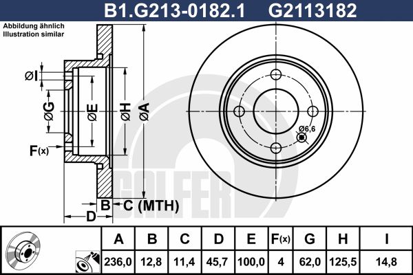 GALFER stabdžių diskas B1.G213-0182.1