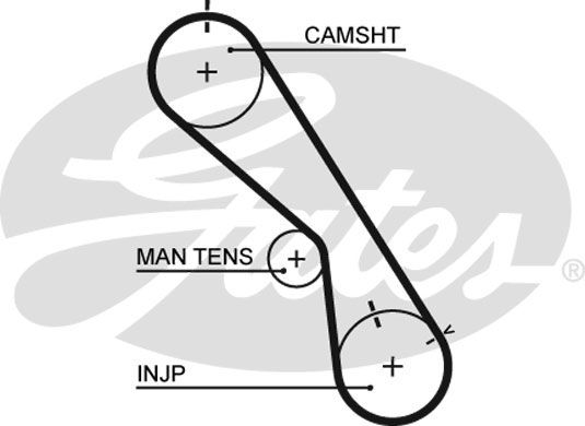 GATES Комплект ремня ГРМ K015474XS