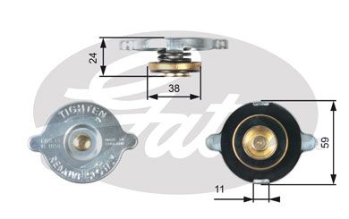 GATES radiatoriaus dangtelis RC120