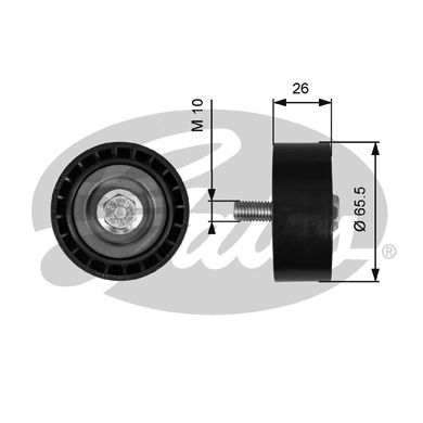 GATES Паразитный / ведущий ролик, поликлиновой ремень T36775
