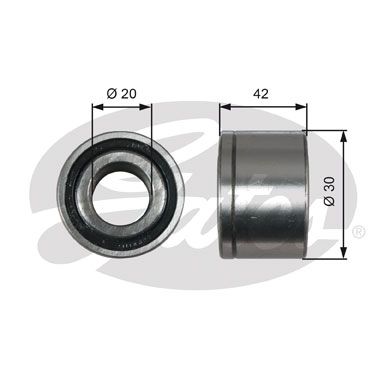 GATES Натяжной ролик, поликлиновой ремень T38679