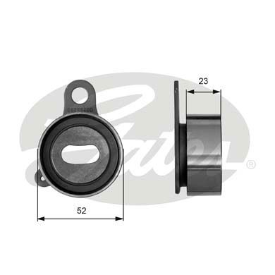 GATES įtempiklio skriemulys, paskirstymo diržas T41066