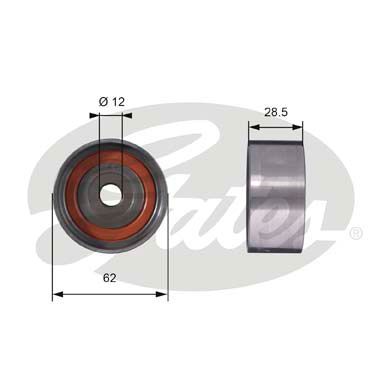 GATES Паразитный / Ведущий ролик, зубчатый ремень T42027