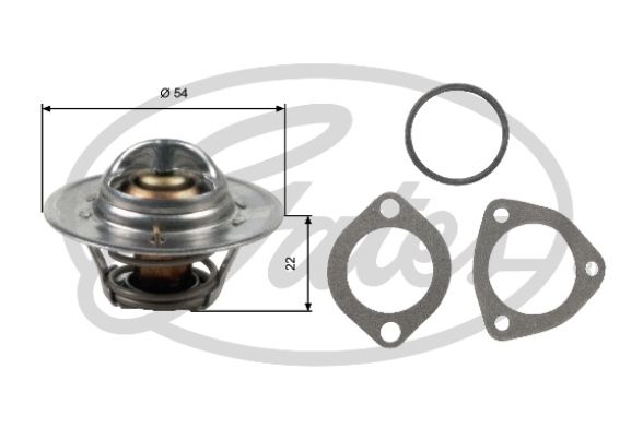 GATES Термостат, охлаждающая жидкость TH12782G1