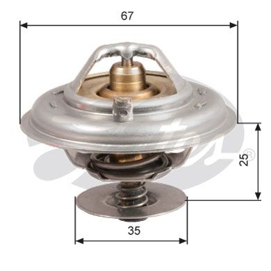 GATES Термостат, охлаждающая жидкость TH14380G1