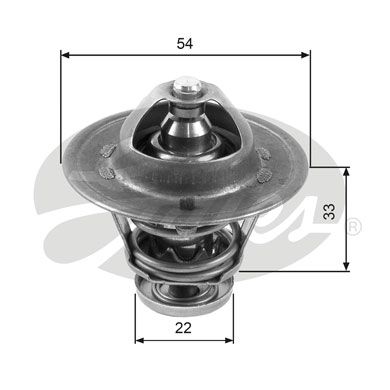 GATES Термостат, охлаждающая жидкость TH22285G1