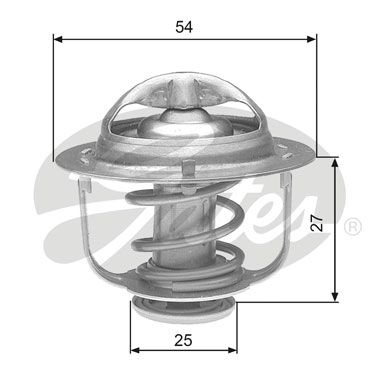 GATES Термостат, охлаждающая жидкость TH23685G1