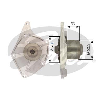 GATES Водяной насос WP0044