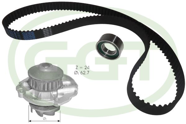 GGT Водяной насос + комплект зубчатого ремня KPA20024