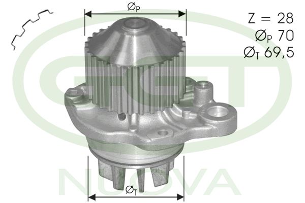 GGT Водяной насос PA12372