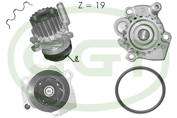 GGT Водяной насос PA12754