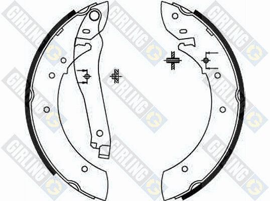 GIRLING Комплект тормозных колодок 5181081