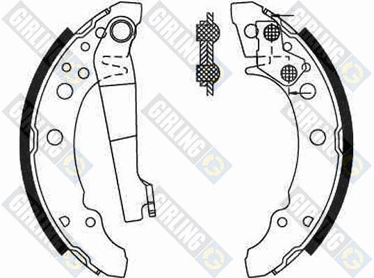 GIRLING Комплект тормозных колодок 5181669