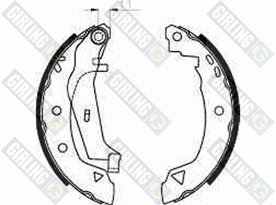 GIRLING Комплект тормозных колодок 5182403