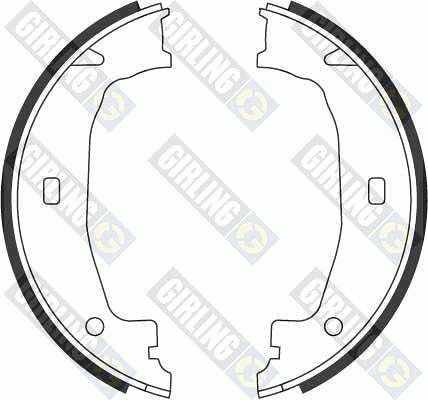 GIRLING Комплект тормозных колодок, стояночная тормозная с 5184322