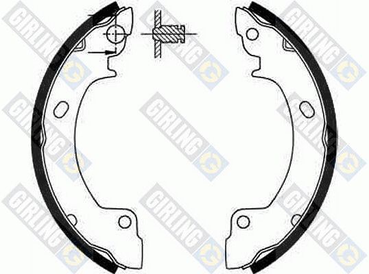 GIRLING Комплект тормозных колодок 5185523