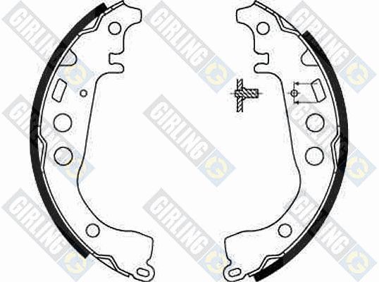 GIRLING Комплект тормозных колодок 5186739