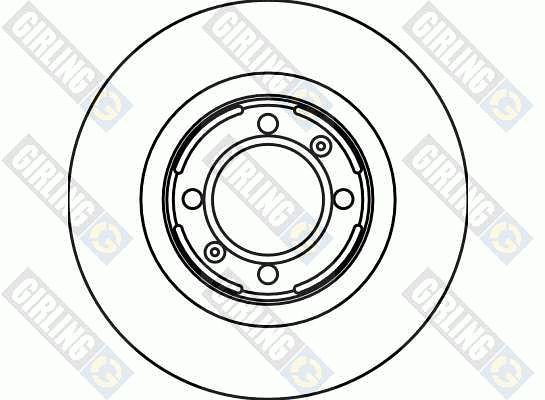 GIRLING stabdžių diskas 6017143
