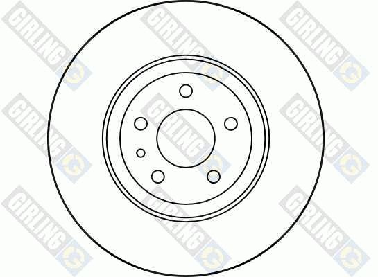 GIRLING stabdžių diskas 6017491