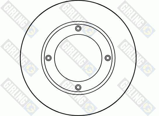 GIRLING stabdžių diskas 6019713