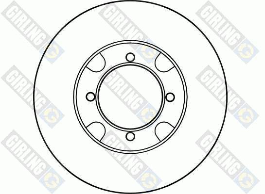 GIRLING stabdžių diskas 6025893