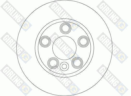 GIRLING stabdžių diskas 6043075