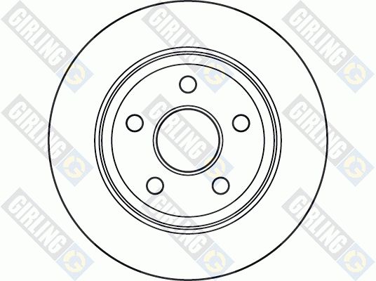 GIRLING stabdžių diskas 6049145