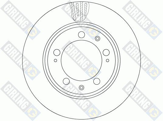 GIRLING stabdžių diskas 6064845