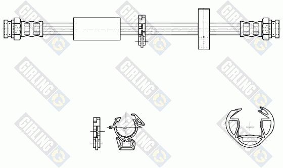 GIRLING Тормозной шланг 9001317