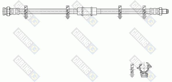 GIRLING Тормозной шланг 9002316