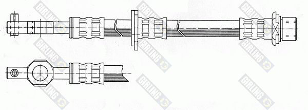 GIRLING stabdžių žarnelė 9004203