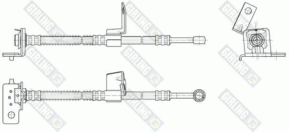 GIRLING Тормозной шланг 9004955