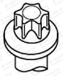 GOETZE Комплект болтов головки цилидра 22-01320B