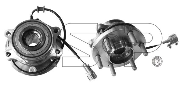 GSP Комплект подшипника ступицы колеса 9329014