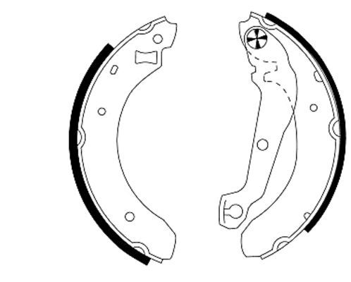 HELLA Комплект тормозных колодок 8DB 355 000-041