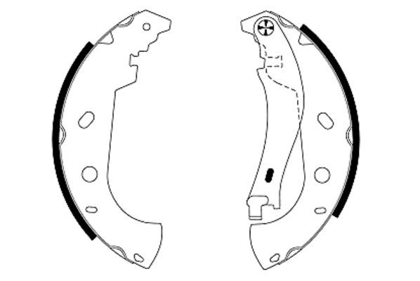 HELLA stabdžių trinkelių komplektas 8DB 355 001-841