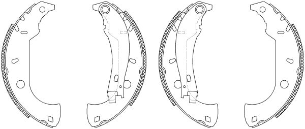 HELLA Комплект тормозных колодок 8DB 355 003-361