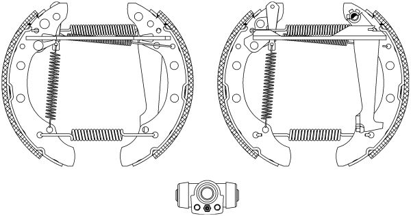 HELLA stabdžių trinkelių komplektas 8DB 355 003-731