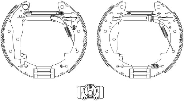 HELLA stabdžių trinkelių komplektas 8DB 355 004-251